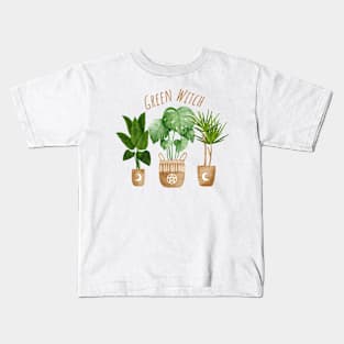 Green Witch Kids T-Shirt